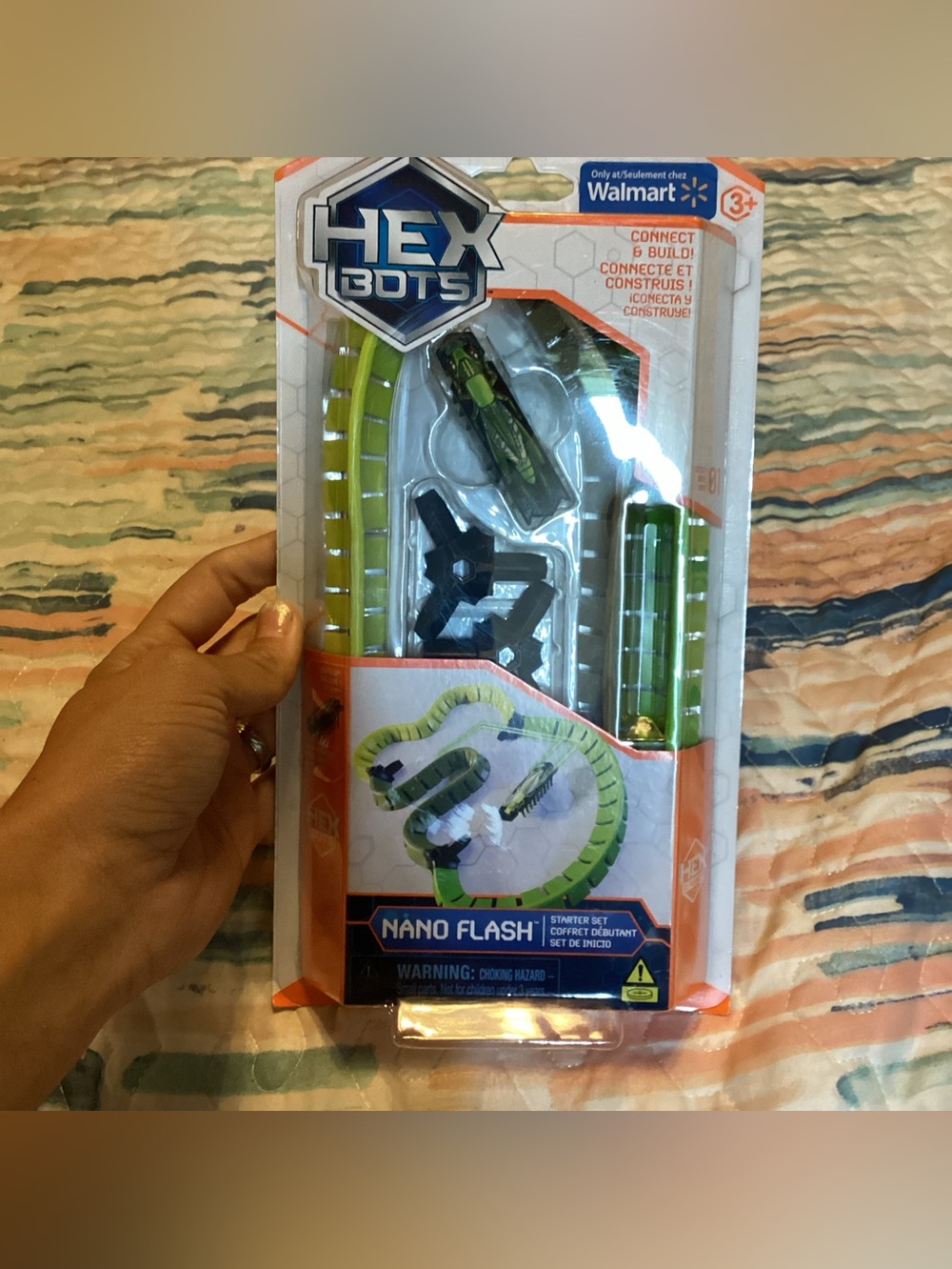 HEXBUG Nano Flash Starter Set - Green Nano with flexible Jelly Walls Series 01